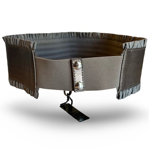 Steven By Steve Madden Accessories - STEVEN by Steve Madden Wide Elastic Belt Women's Size Medium/Large Boho Ruffle